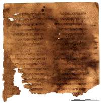Fragment of the manuscript Wisdom of Ben Sira from the Cairo Geniza. Cambridge University Library.